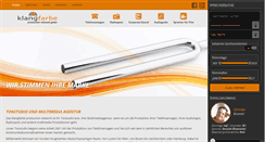 Desktop Screenshot of klang-farbe.com